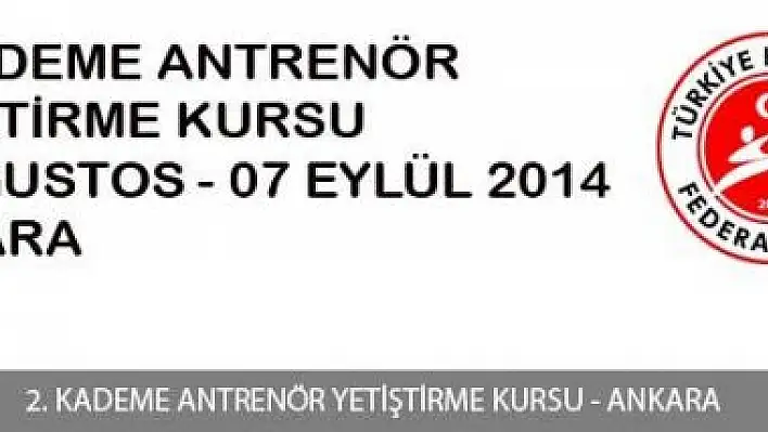 Kick Boks 2. Kademe Antrenör Kursu Ankara'da Yapılacak