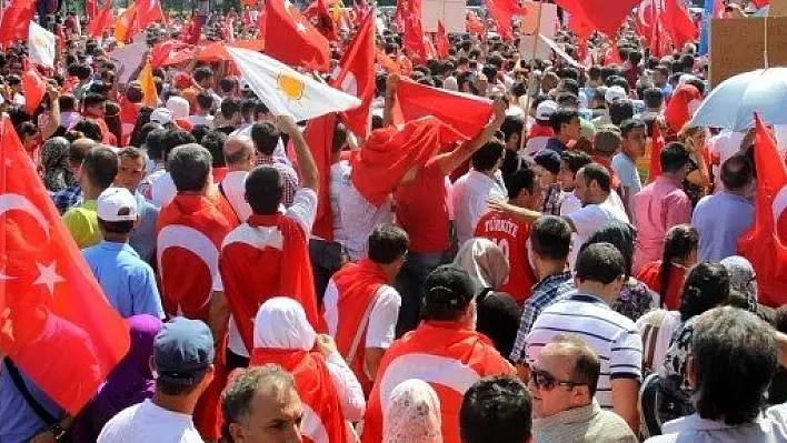 Viyana'da 20 bini aşkın kişi Erdoğan'a destek için yürüdü