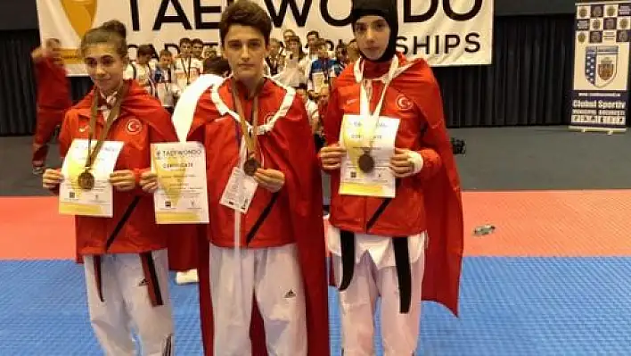 Yıldızlar Avrupa Taekwondo Şampiyonasının Üçüncü Gününde,1 Gümüş, 2 Bronz