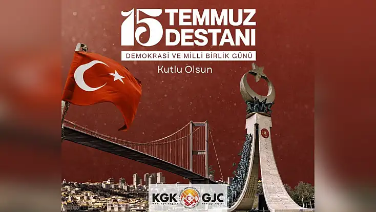 KGK, ‘Demokrasiye sahip çıkma kararlılığımız sürecek’