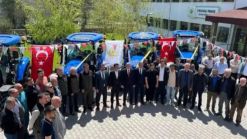 Traktörler teslim edildi! Orman köylüsüne destek