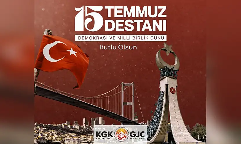 KGK, 'Demokrasiye sahip çıkma kararlılığımız sürecek'